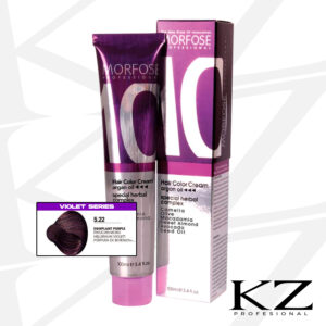 10 Hair Color Cream 100ml Eggplant Purrle 5.22 - Tinte de Cabello Profesional - MORFOSE