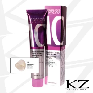 10 Hair Color Cream 100ml Extra Blonde 12 - Tinte de Cabello Profesional - MORFOSE