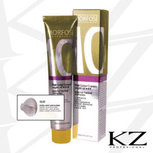 10 Hair Color Cream 100ml Extra Light Ash Blonde 12.01 - Tinte de Cabello Profesional - MORFOSE