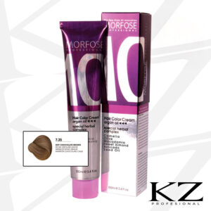 10 Hair Color Cream 100ml Hot Chocolate Brown 7.35 - Tinte de Cabello Profesional - MORFOSE