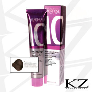 10 Hair Color Cream 100ml Intense Caramel Brown 5.77 - Tinte de Cabello Profesional - MORFOSE