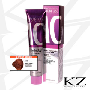 10 Hair Color Cream 100ml Intense Copper 7.44 - Tinte de Cabello Profesional - MORFOSE
