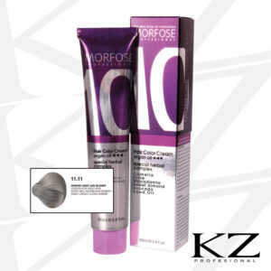 10 Hair Color Cream 100ml Light Ash Blonde 11.11 - Tinte de Cabello Profesional - MORFOSE