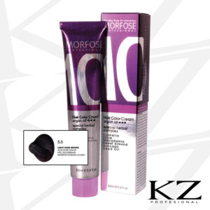 10 Hair Color Cream 100ml Light Dore Brown 5.3 - Tinte de Cabello Profesional - MORFOSE