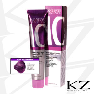 10 Hair Color Cream 100ml Light Violet 7.22 - Tinte de Cabello Profesional - MORFOSE
