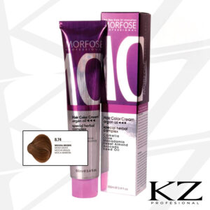 10 Hair Color Cream 100ml Mocha Brown 8.74   - Tinte de Cabello Profesional - MORFOSE