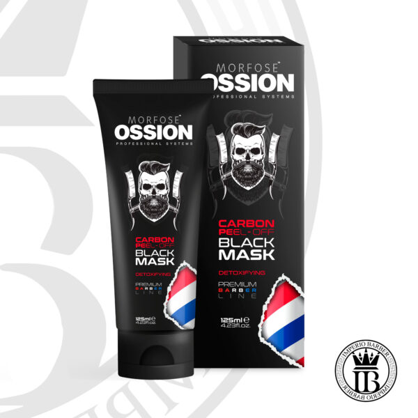 Premium Barber Line Charcoal Activated Black Mask 125ml - OSSION