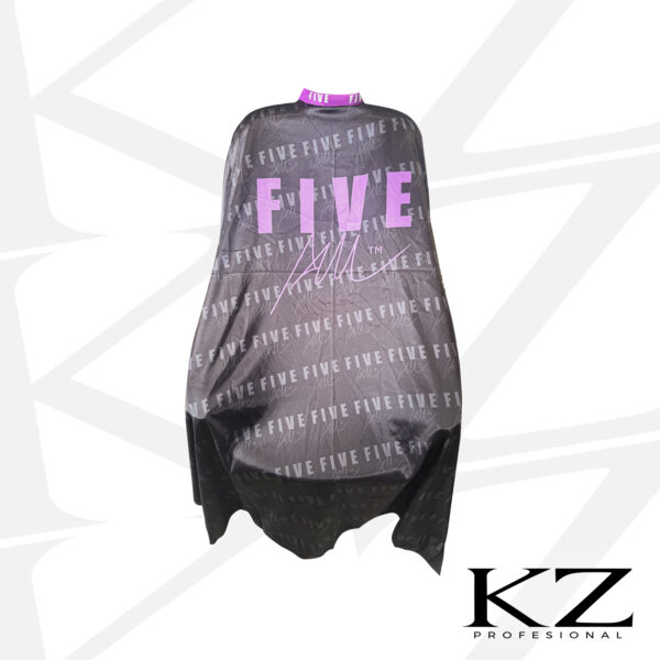 Capa de Corte Negra con Cuello Neopreno con Corchetes - FIVE AM
