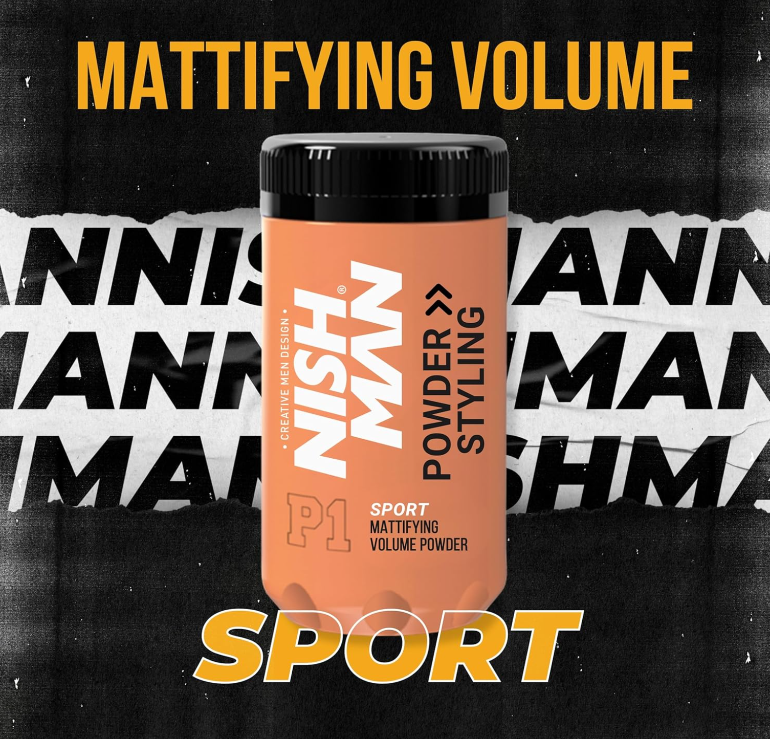 Polvo Voluminizador Matificante P1 Sport 20gr - NISHMAN