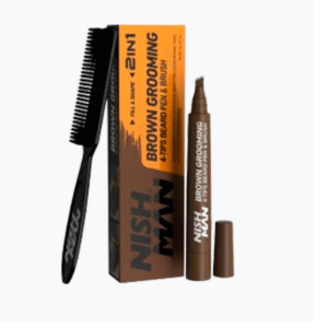 Lápiz Perfilador de Barba Marrón - NISHMAN
