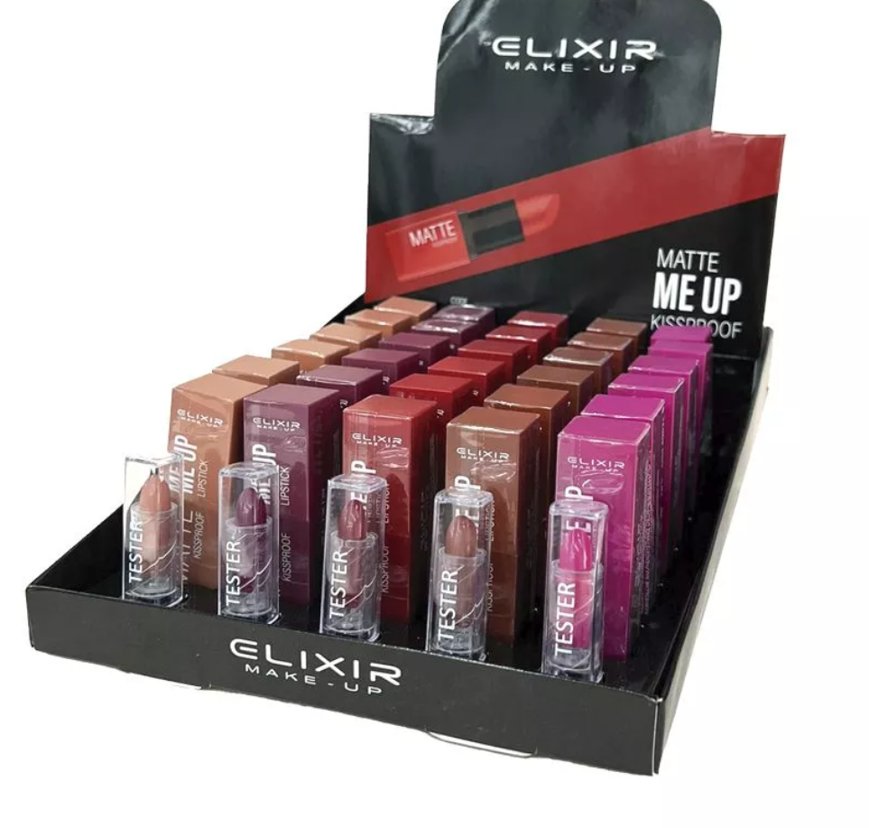 Barra de Labios Mate KISSPROOF MATTE ME UP - ELIXIR MAKE UP