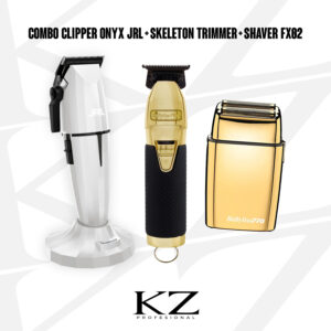 Combo 2 - JRL Onyx Clipper Blanca + Skeleton Boost Trimmer + FX02 Shaver Babyliss