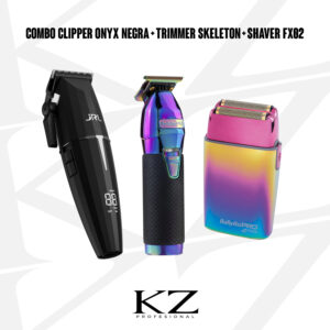 Combo 1 - JRL Onyx Clipper Negra + Skeleton Boost Trimmer + FX02 Shaver Babyliss