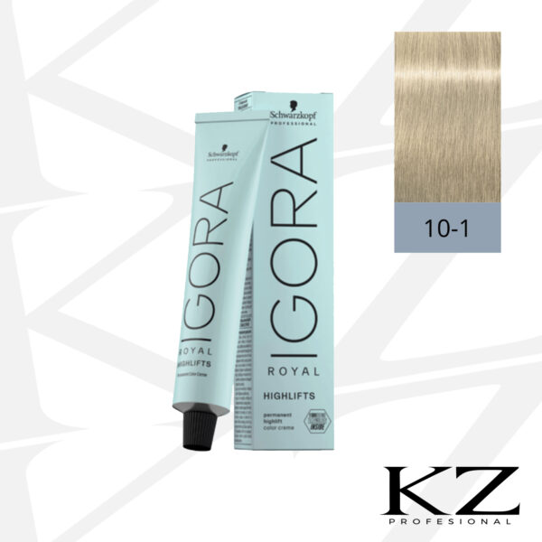 Crema de Coloración Permanente Igora 10-1 (Rubios brillantes y ligeros) 60ml - SCHWARZKOPF