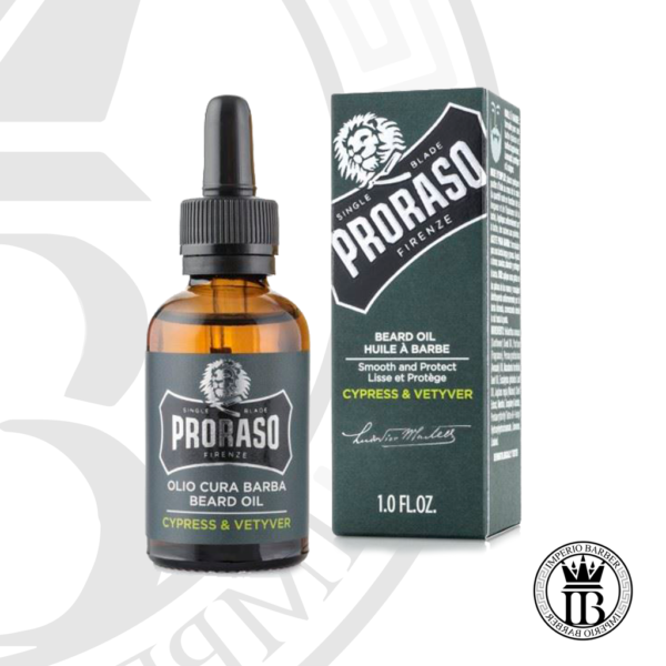 [PRORASO] BEARD OIL- ACEITE DE BARBA CIPRÉS Y VETIVER 30ML