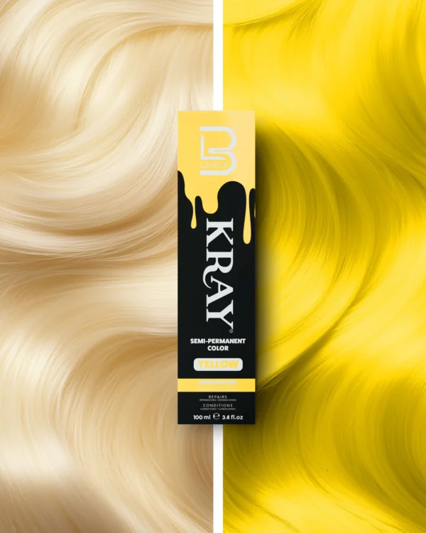 Semi-Permanente Color Yellow Kray 100ml - L3VEL3 - Imagen 2