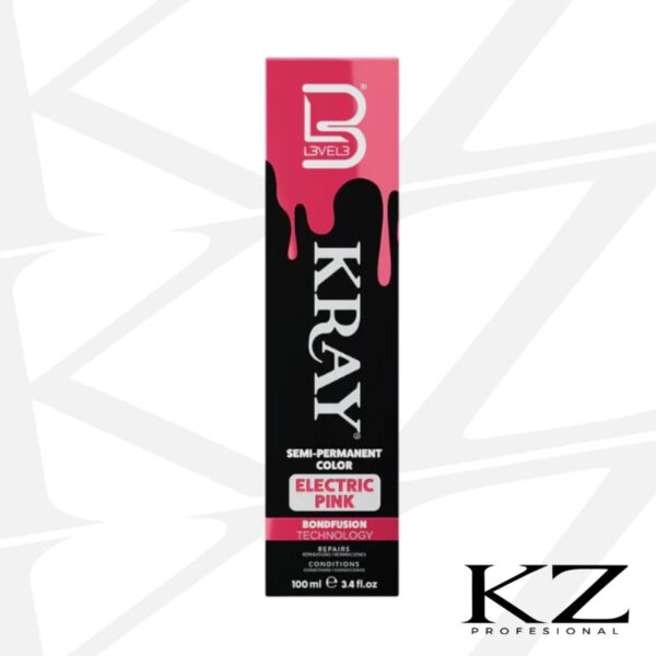 Semi-Permanente Color Electric Pink Kray 100ml - L3VEL3