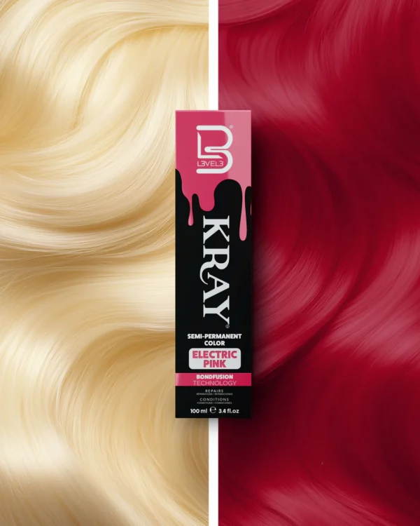 Semi-Permanente Color Electric Pink Kray 100ml - L3VEL3 - Imagen 2