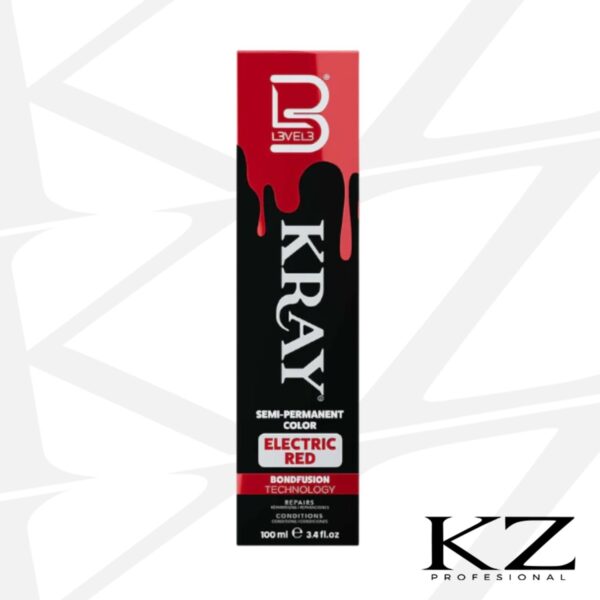 Semi-Permanente Color Electric Red Kray 100ml - L3VEL3