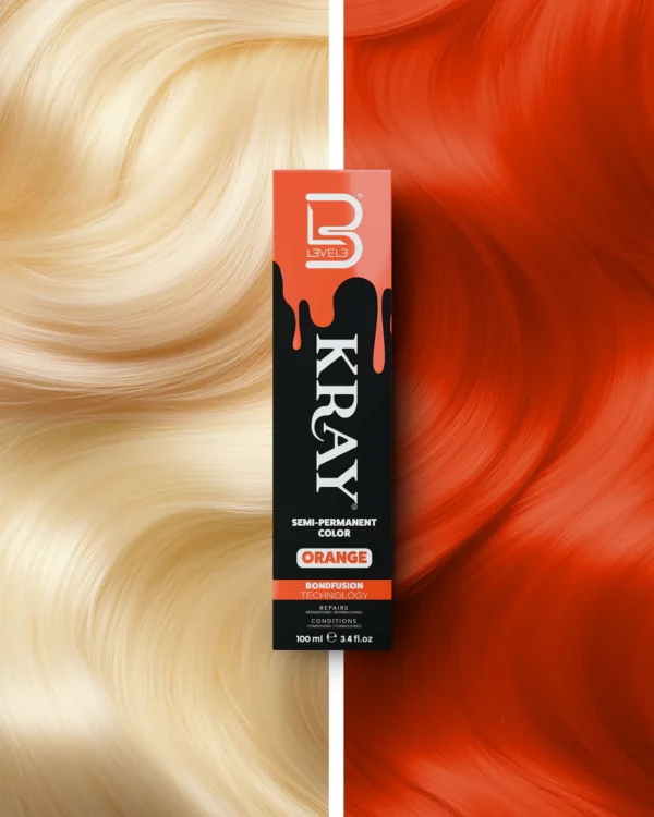 Semi-Permanente Color Orange Kray 100ml - L3VEL3 - Imagen 2