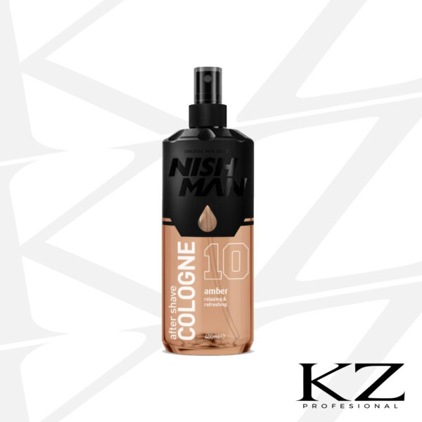 After Shave Cologne N.10 Amber 400ml - NISHMAN